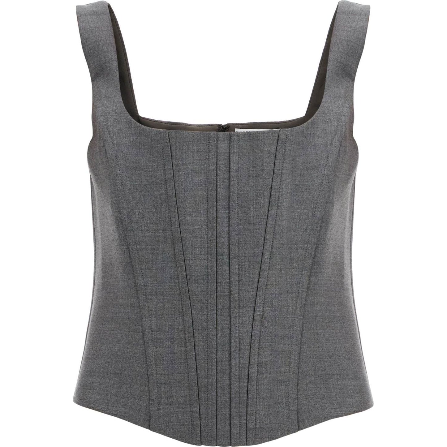 Giuseppe Di Morabito stretch wool corset top with nine words Topwear Giuseppe Di Morabito