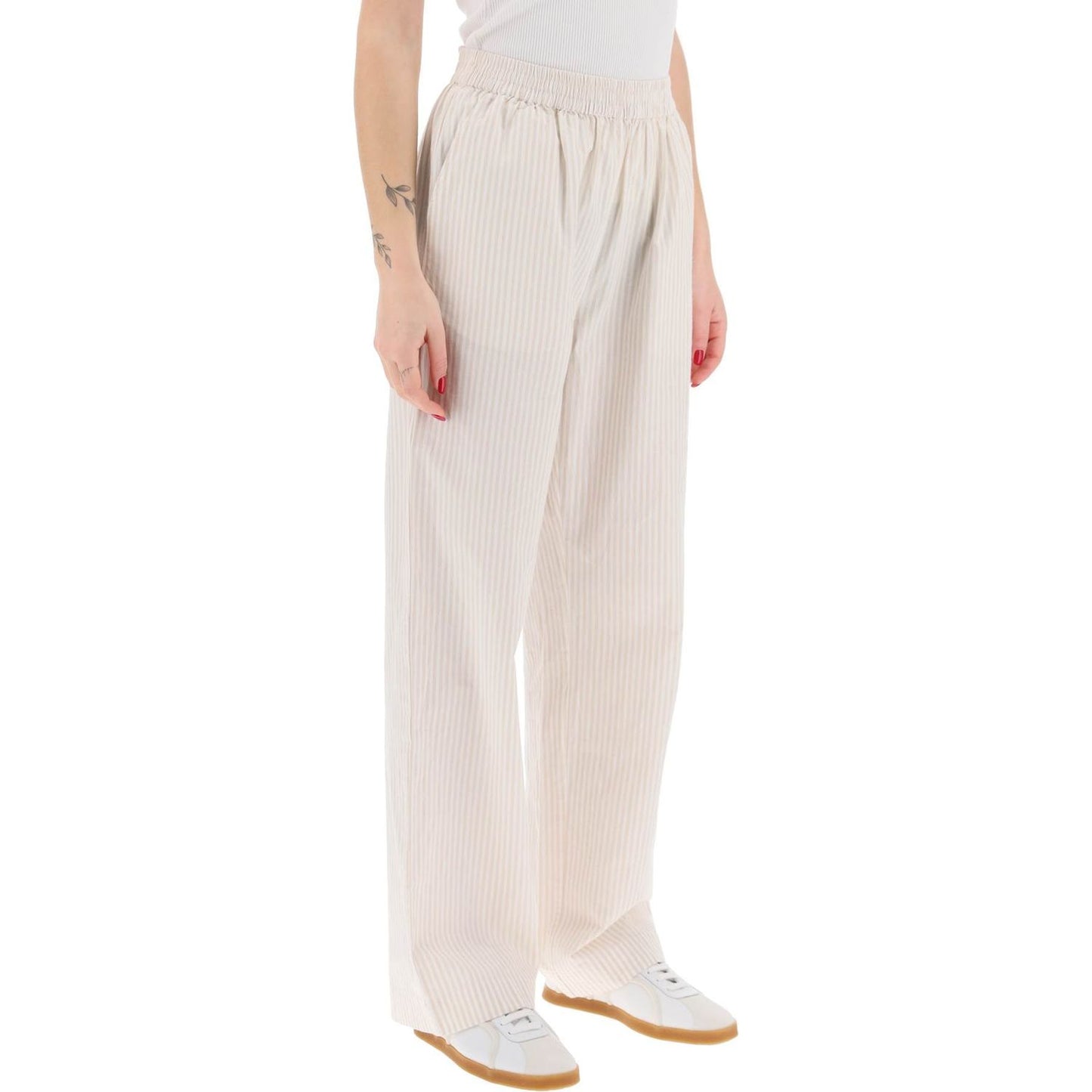 Skall Studio "organic cotton striped claudia pants" Trousers Skall Studio