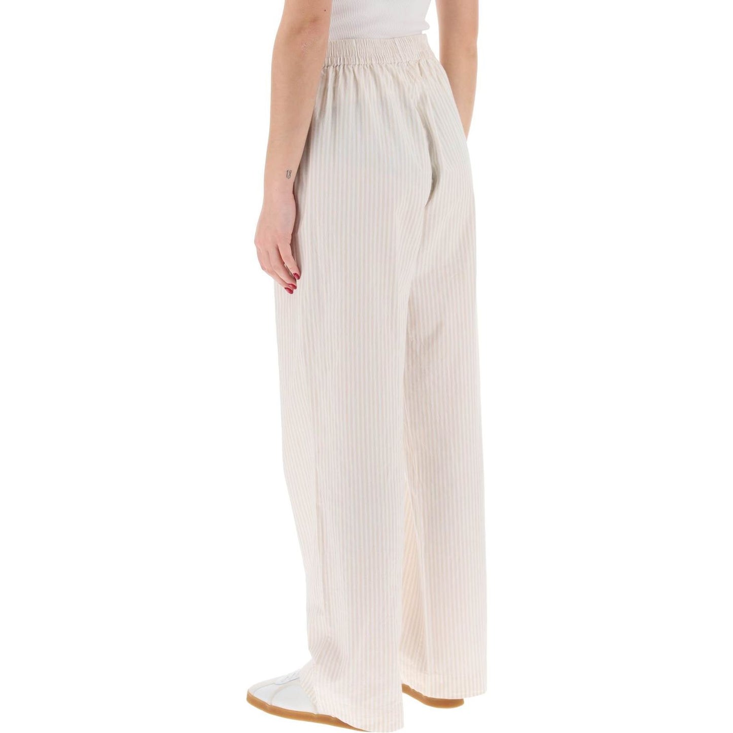 Skall Studio "organic cotton striped claudia pants" Trousers Skall Studio