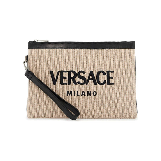 Versace raffia pouch Business & travel bags Versace