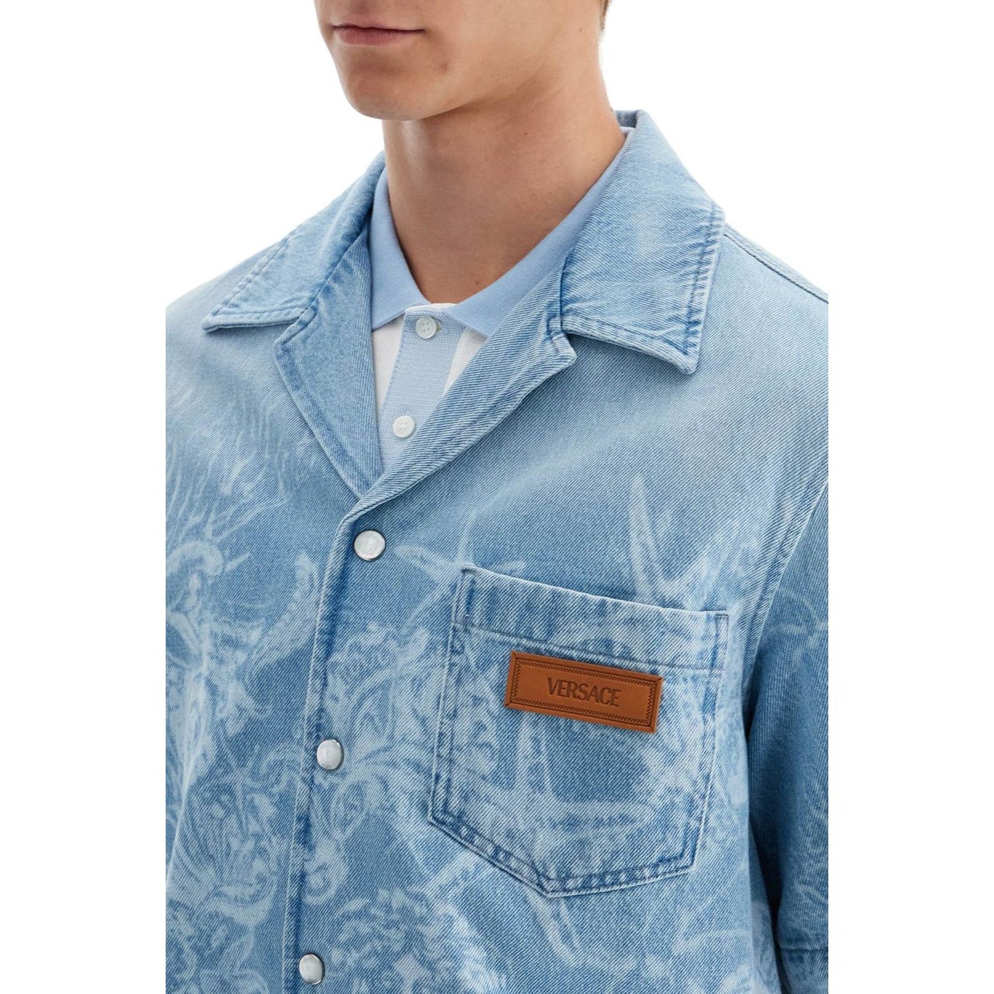 Versace barocco sea denim shirt Shirts Versace