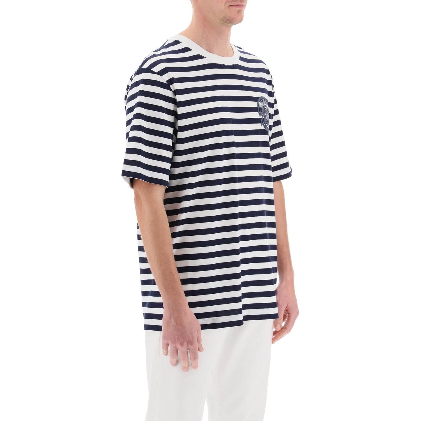 Versace nautical stripe t-shirt Topwear Versace