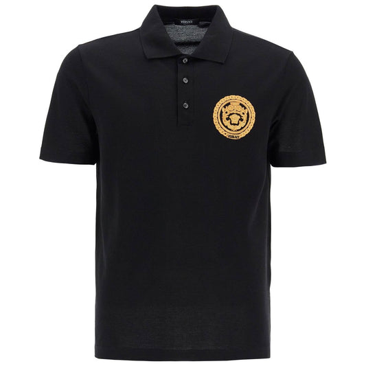 Versace chain crest polo shirt Topwear Versace