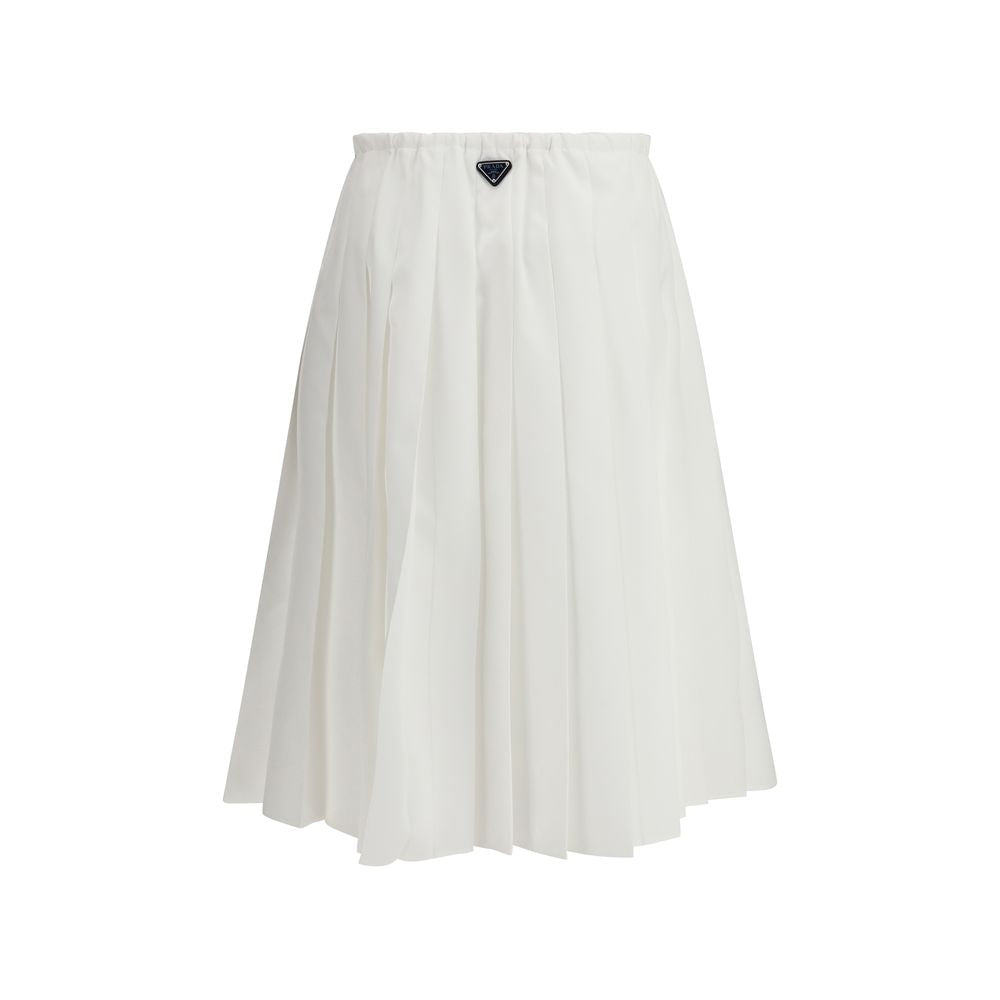 Prada White Cotton Long Skirt 1728,72470364320,Clothing,IT42 | L,Long - Skirts - Clothing,New with tags,Prada,Skirts - Clothing,White,Women