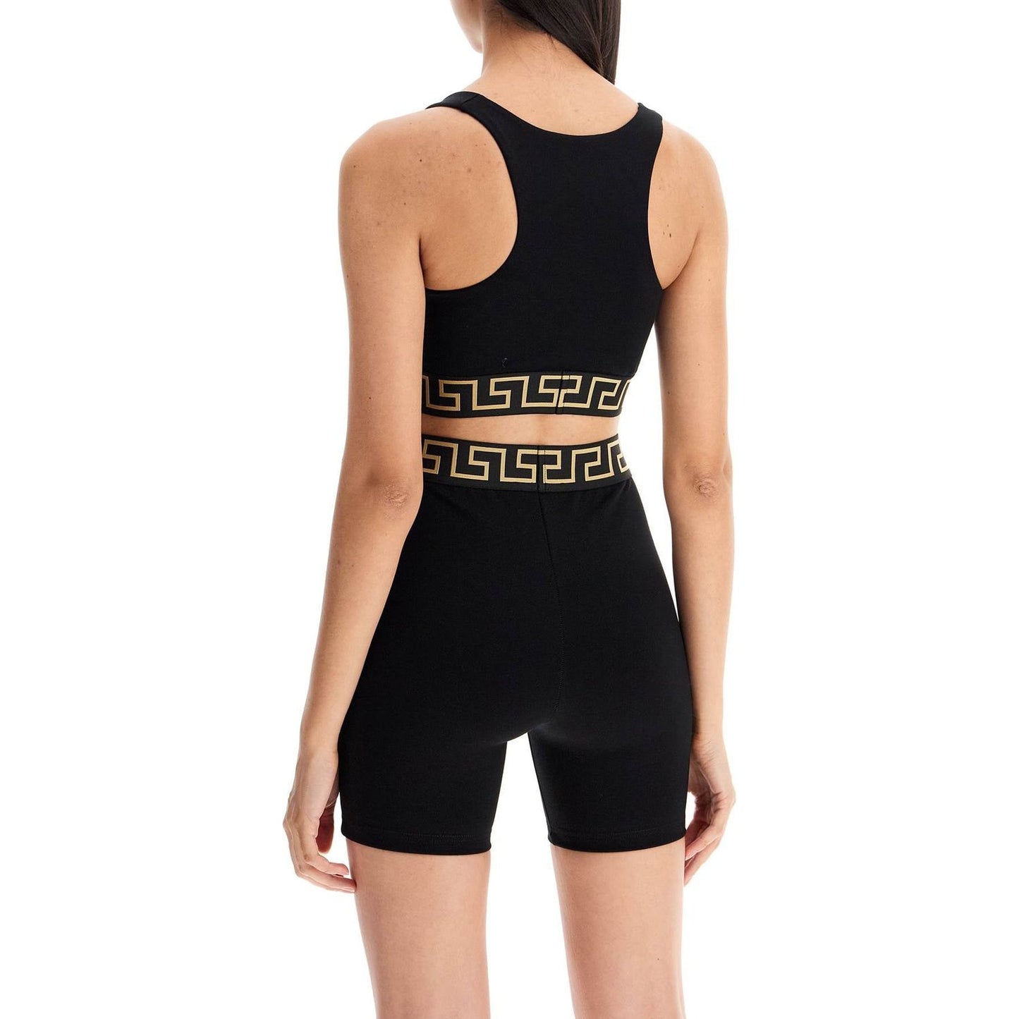 Versace 'sport bra with greek band design Beachwear & underwear Versace