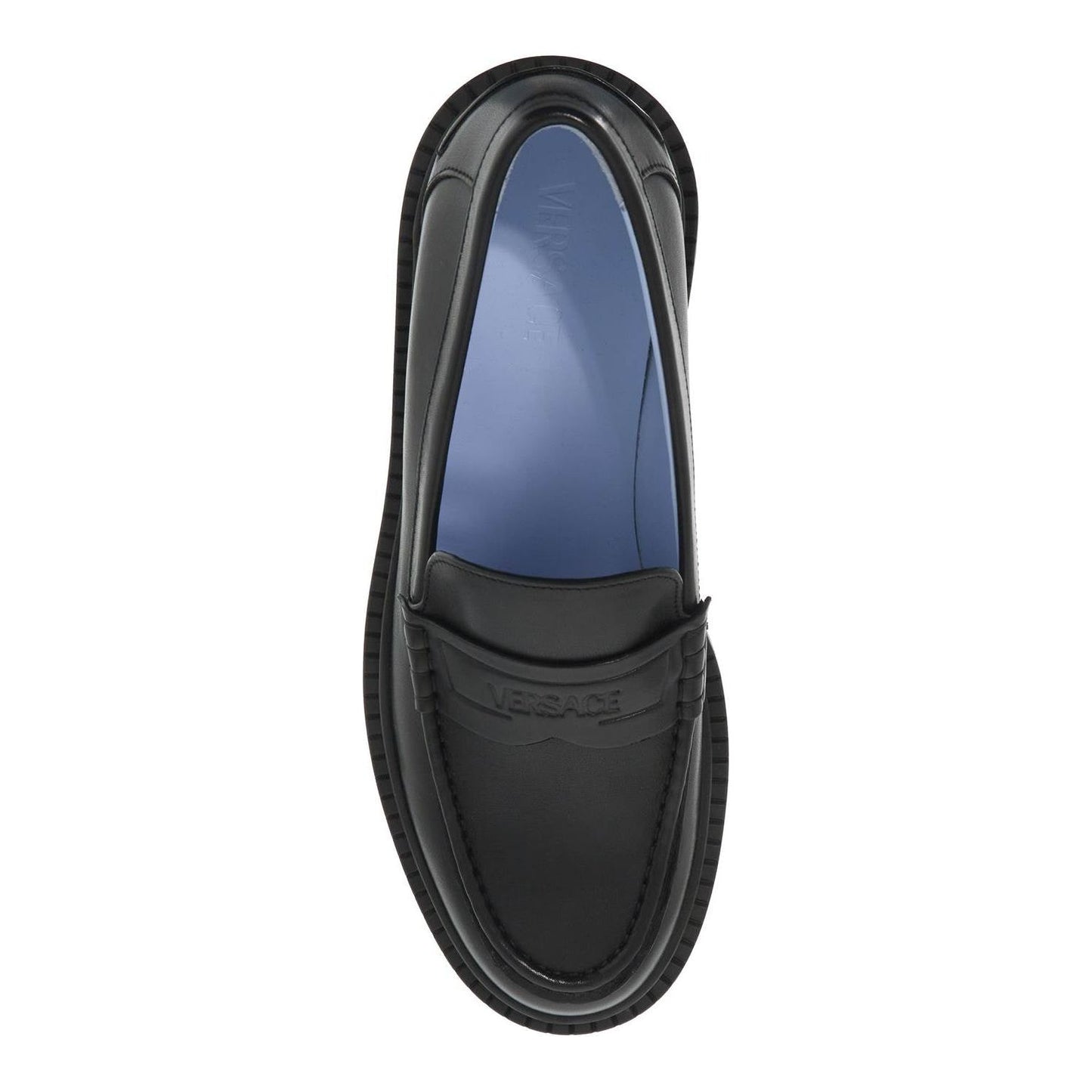 Versace smooth leather adriano loafers Moccasins Versace