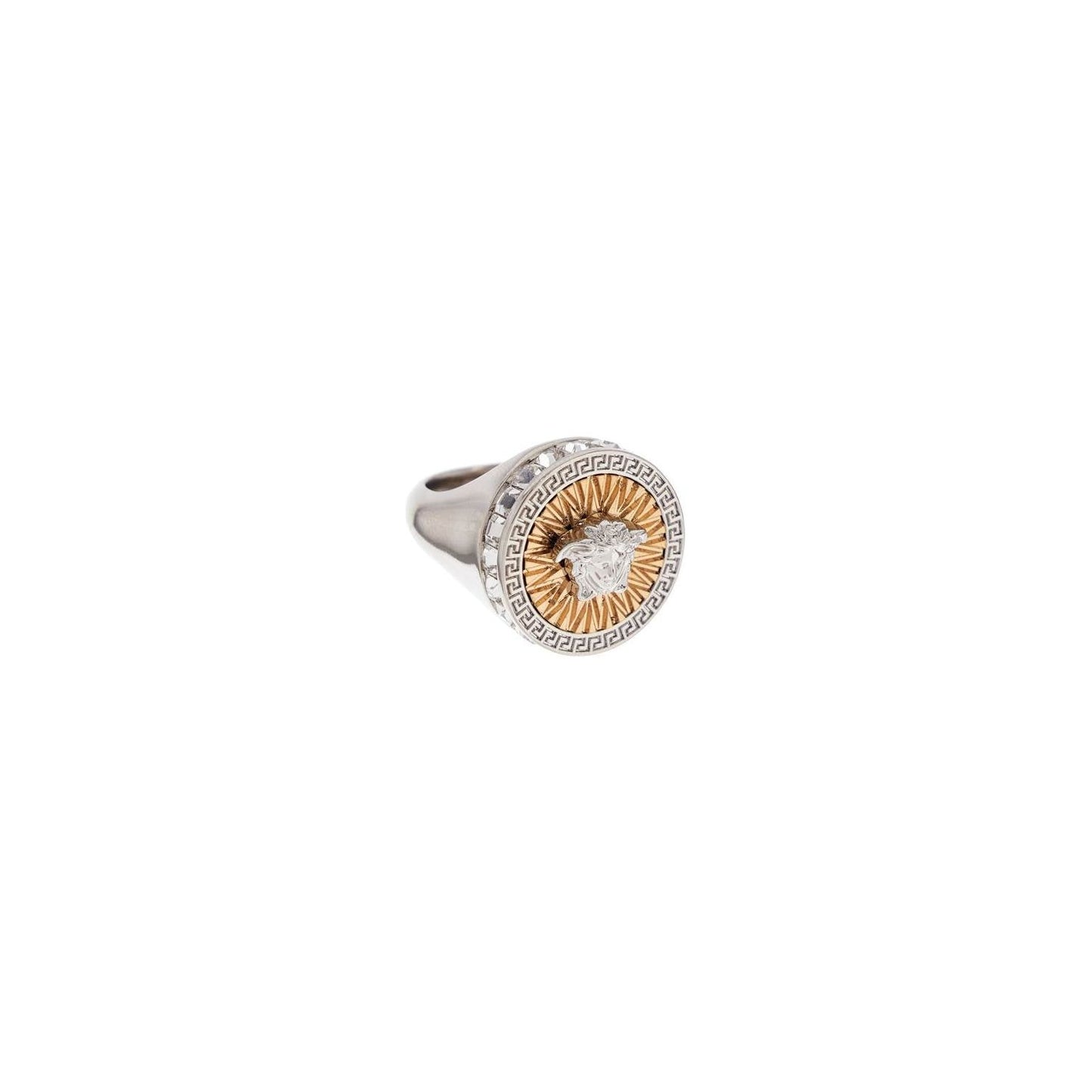 Versace icon ring with crystals Jewellery Versace