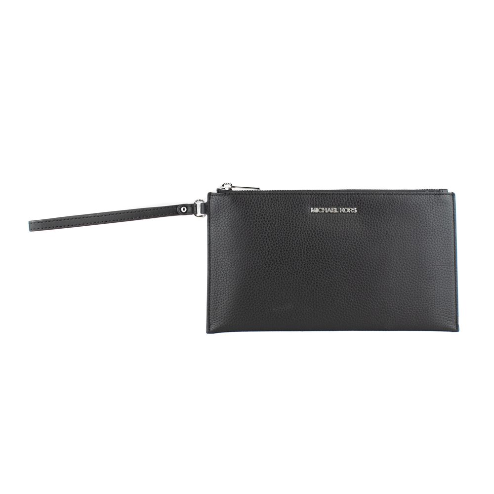 Michael Kors Black Leather Clutch Bag