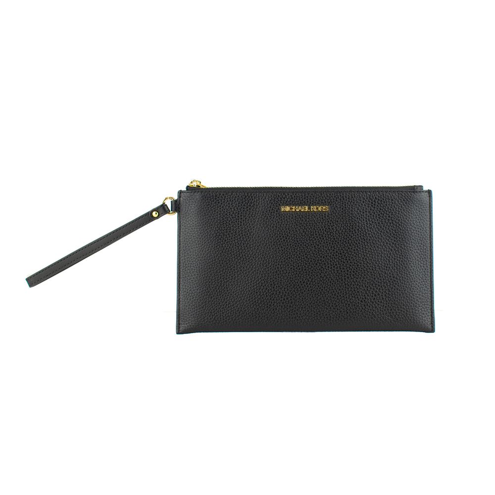 Michael Kors Black Leather Clutch Bag