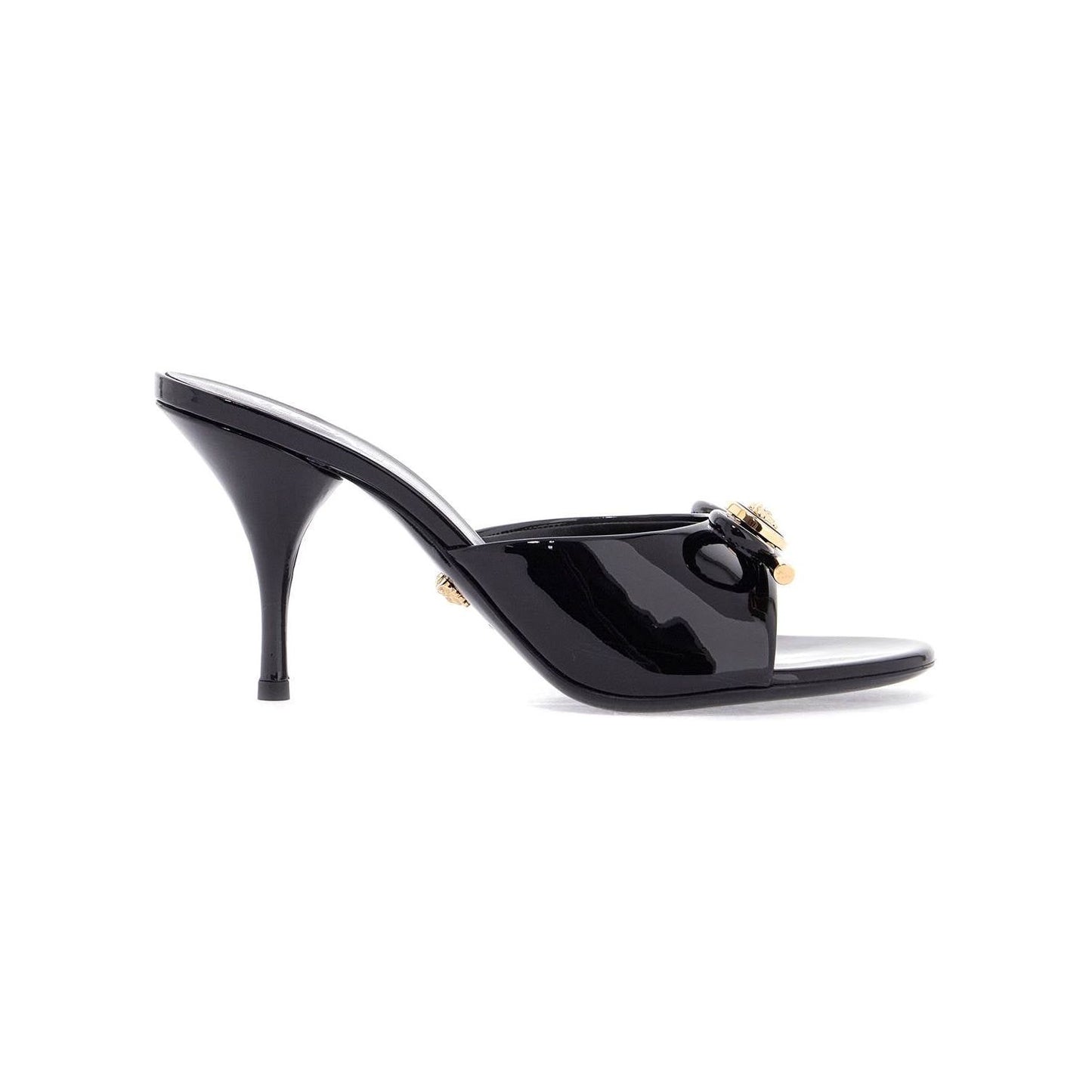 Versace 'opera bow patent leather mules Mules Versace