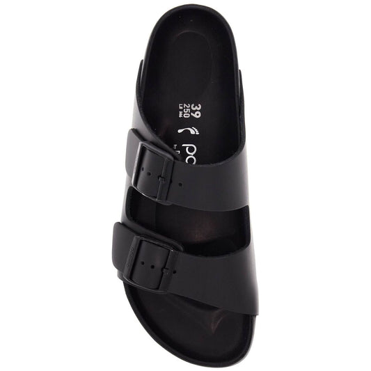 Birkenstock black leather platform sandals with two straps and metal buckles Sandals Birkenstock