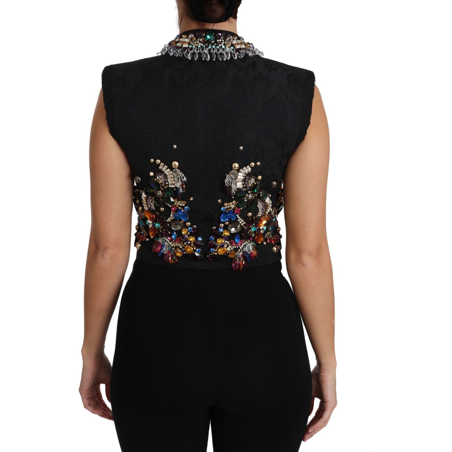 Dolce & Gabbana Enchanted Sicily Crystal-Embellished Vest Dolce & Gabbana