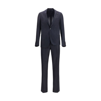 Lardini Blue Cotton Two-Piece Suit 1728,72470364320,Blue,Clothing,IT46 | S,IT54 | XXL,Lardini,Men,New with tags,Suits & Blazers - Clothing,Two-Piece Suits - Suits & Blazers - Clothing