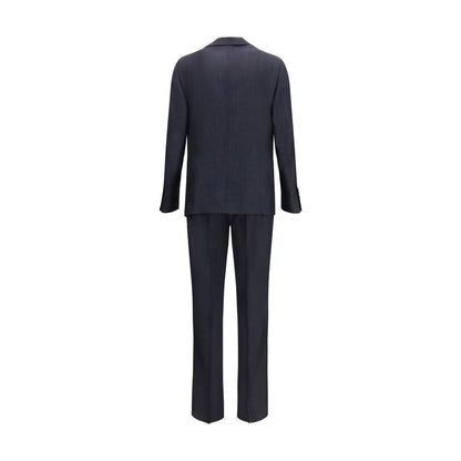 Lardini Blue Cotton Two-Piece Suit 1728,72470364320,Blue,Clothing,IT46 | S,IT54 | XXL,Lardini,Men,New with tags,Suits & Blazers - Clothing,Two-Piece Suits - Suits & Blazers - Clothing