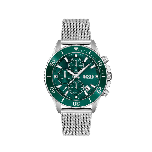 Hugo Boss Gray Stainless Steel Dress Watch 1728,67434610848,Accessories,Dress Watches - Watches - Accessories,Gray,Hugo Boss,Men,New with tags,Watches - Accessories