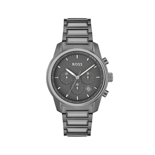 Hugo Boss Gray Stainless Steel Dress Watch 1728,67434610848,Accessories,Dress Watches - Watches - Accessories,Gray,Hugo Boss,Men,New with tags,Watches - Accessories