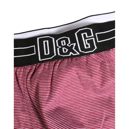 Dolce & Gabbana Pink D&G Logo Cotton Regular Boxer Underwear