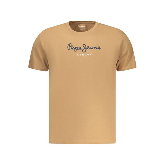 Pepe Jeans Marrone Cotton Men T-Shirt