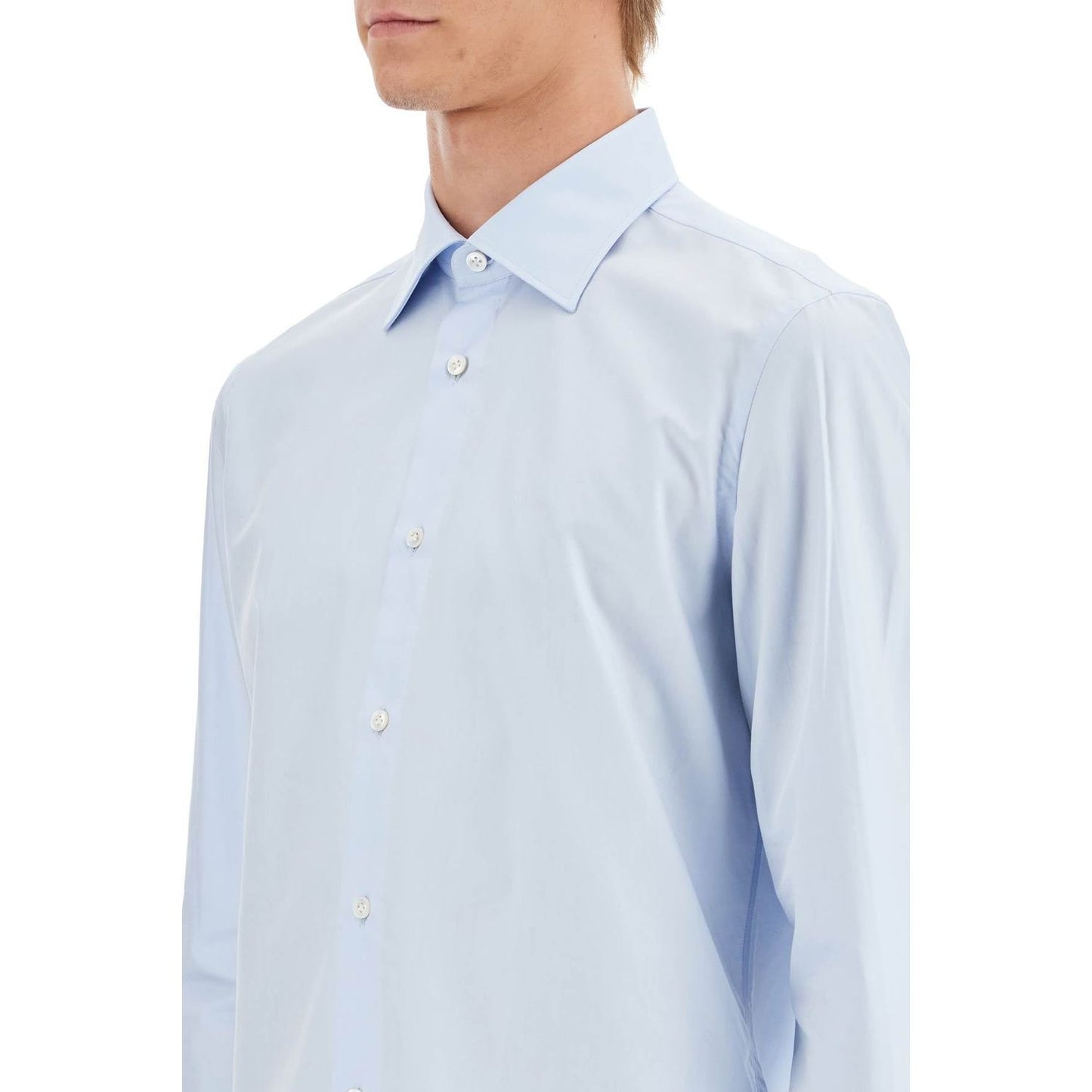 VINCENZO DI RUggIERO slim fit twill shirt for men Shirts VINCENZO DI RUggIERO