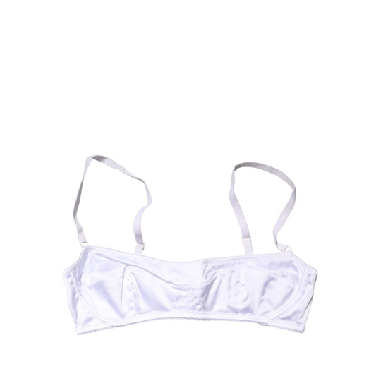 Dolce & Gabbana White Semi-Pad Underwire Balconette Bra Underwear