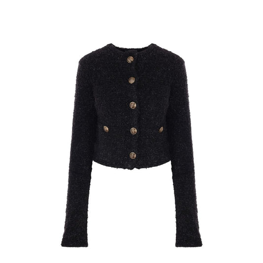 Balenciaga Black Cotton Cardigan