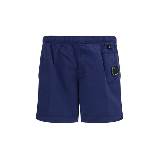 C.P. Company Blue Nylon Shorts