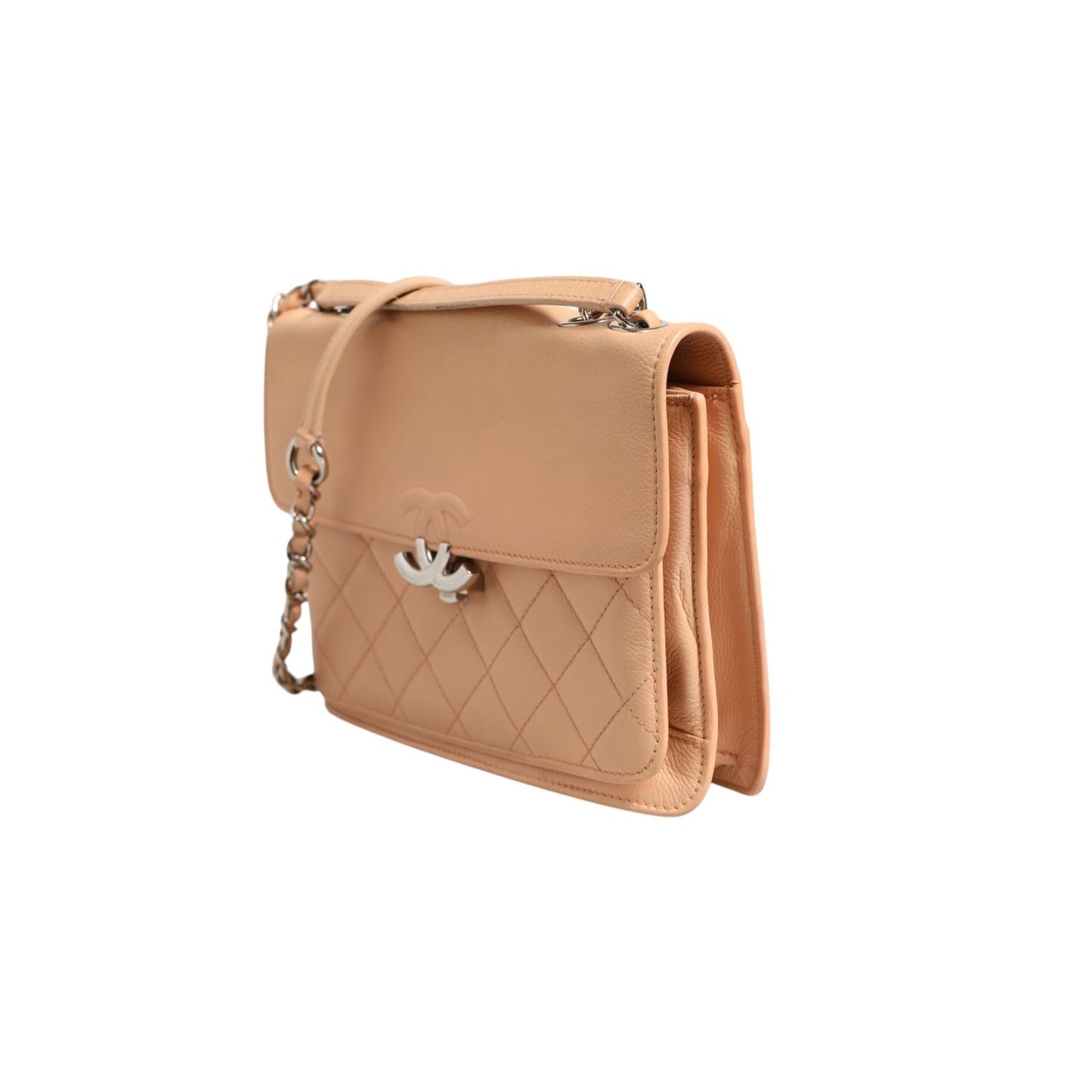Chanel Goatskin Quilted Small CC Box Flap Bag