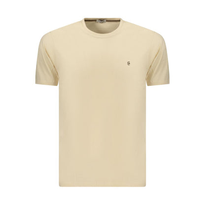 Coveri Moving Beige Cotton Men's T-Shirt