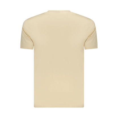 Coveri Moving Beige Cotton Men's T-Shirt