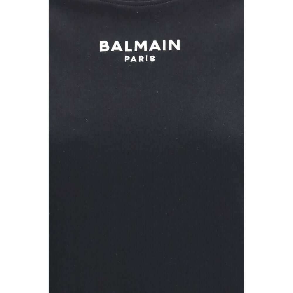 Balmain Black Cotton T-Shirt
