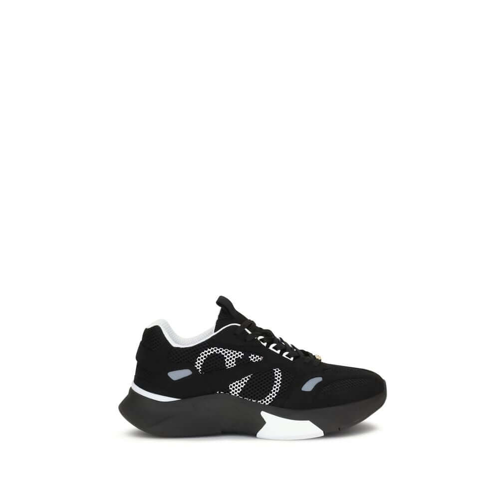 Valentino Garavani Black Fabric Athletic Sneakers
