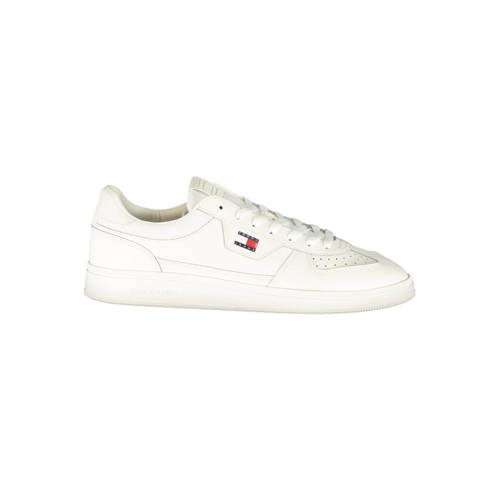 Tommy Hilfiger White Polyester Athletic Sneakers