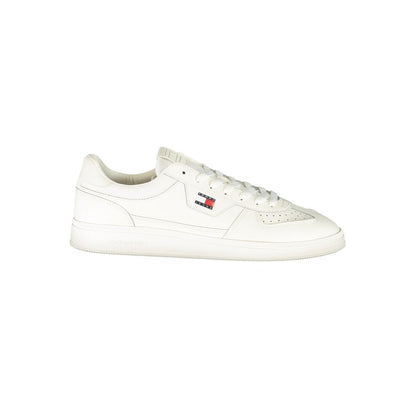 Tommy Hilfiger White Polyester Athletic Sneakers