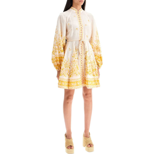 Zimmermann floral linen mini dress with Dresses Zimmermann