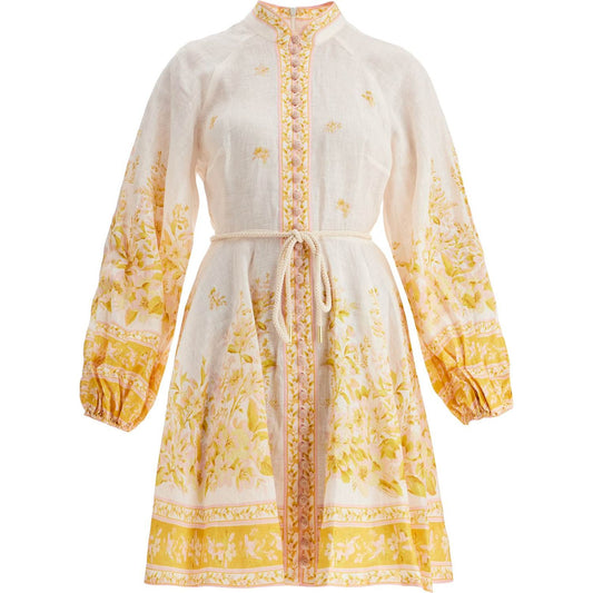 Zimmermann floral linen mini dress with Dresses Zimmermann