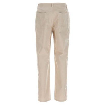 A.P.C. White Cotton Casual Pants