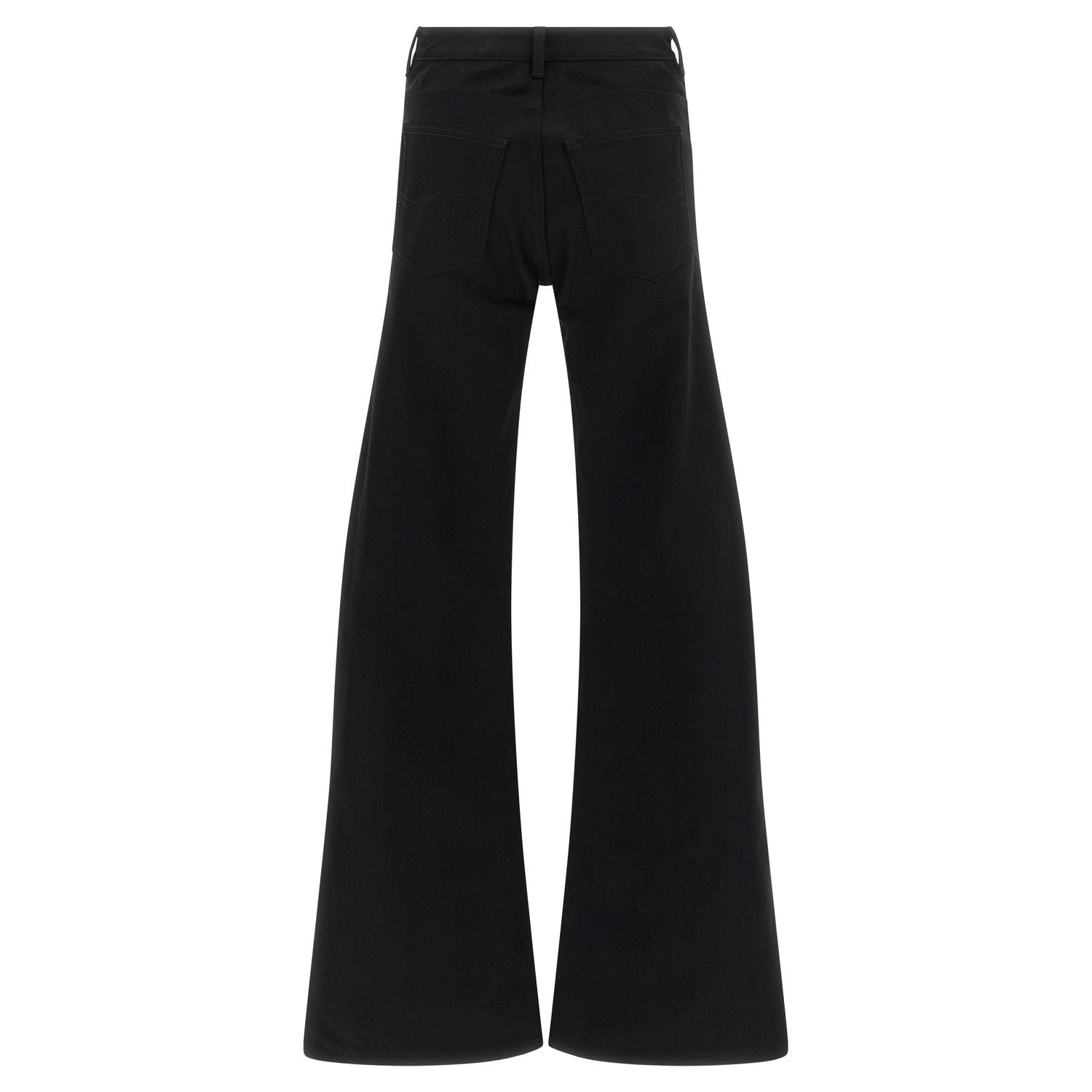 Balenciaga Black Cotton Flared Jeans