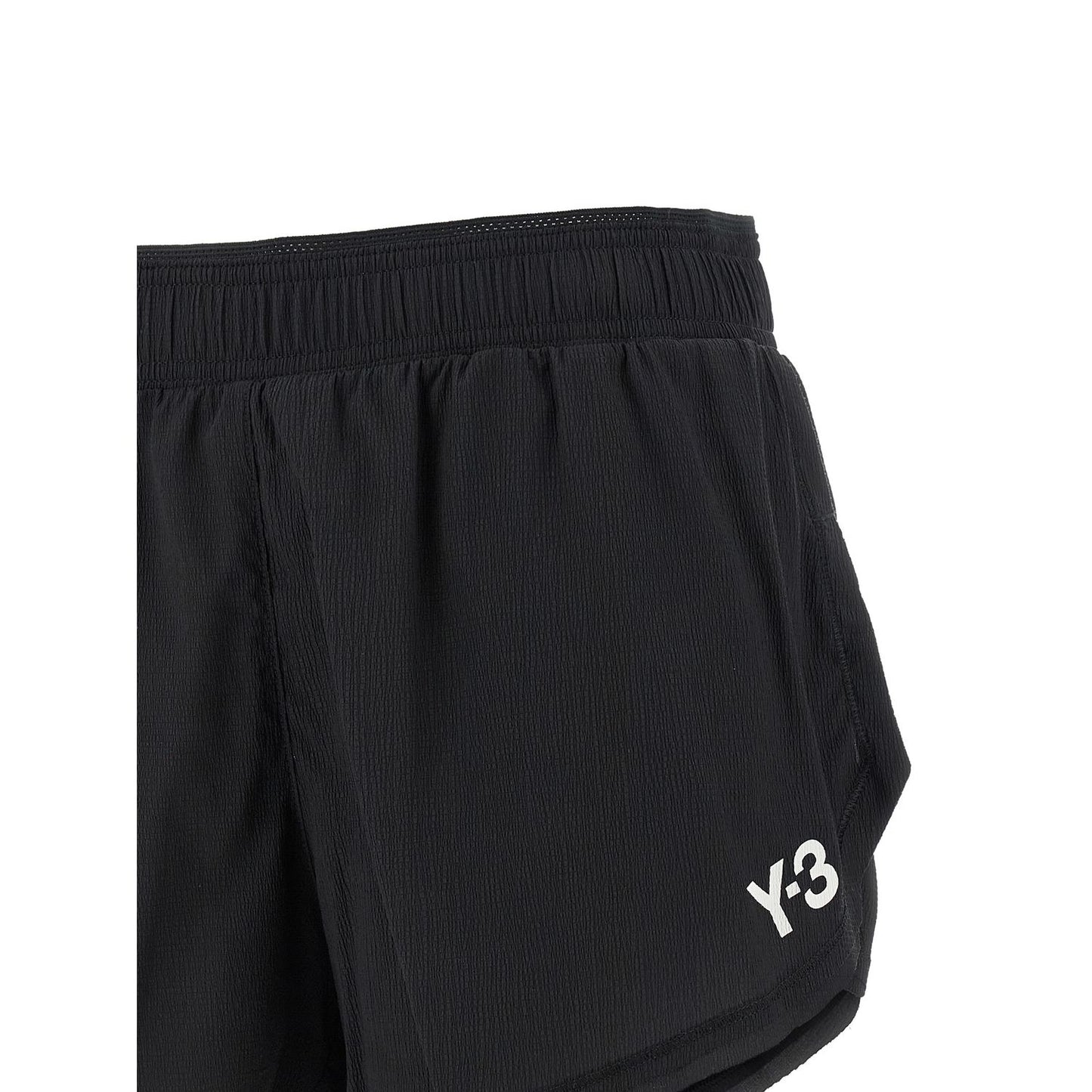 Y-3 Black Polyamide Bermuda Shorts