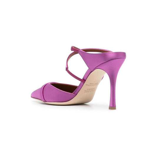 Malone Souliers With Heel Purple Medium Heel Malone Souliers