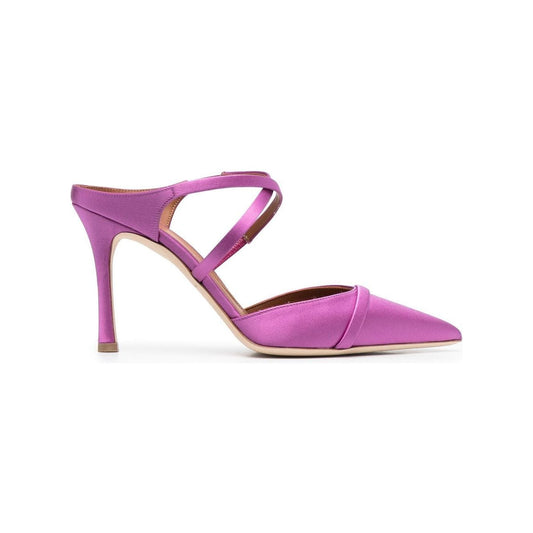 Malone Souliers With Heel Purple Medium Heel Malone Souliers