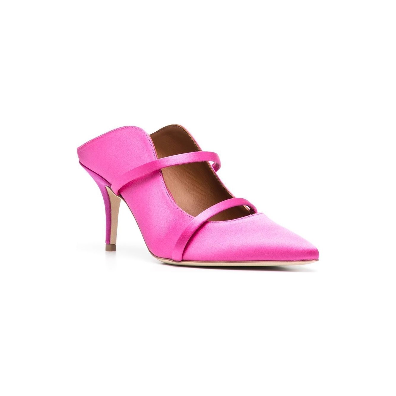 Malone Souliers With Heel Pink Medium Heel Malone Souliers