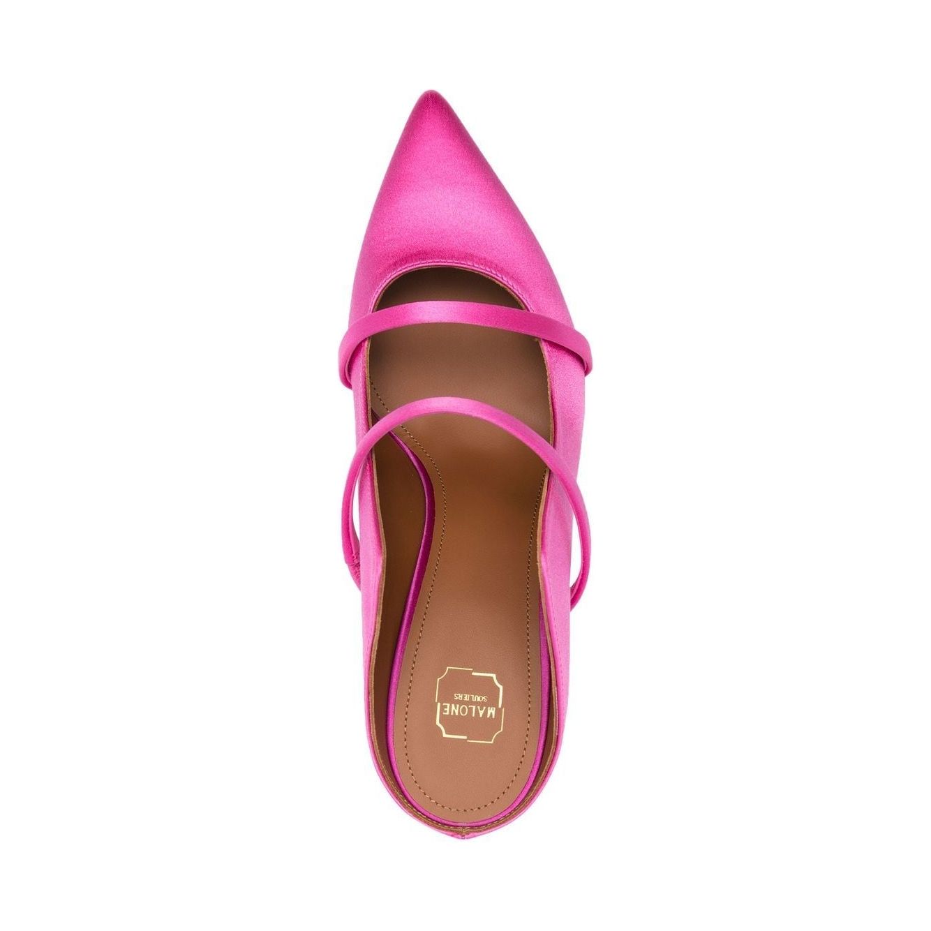 Malone Souliers With Heel Pink Medium Heel Malone Souliers