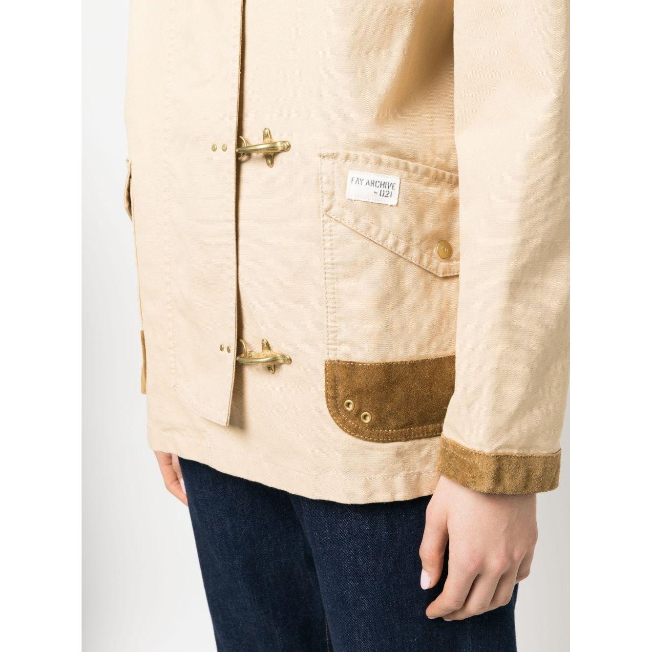 Fay Coats Beige Jackets Fay