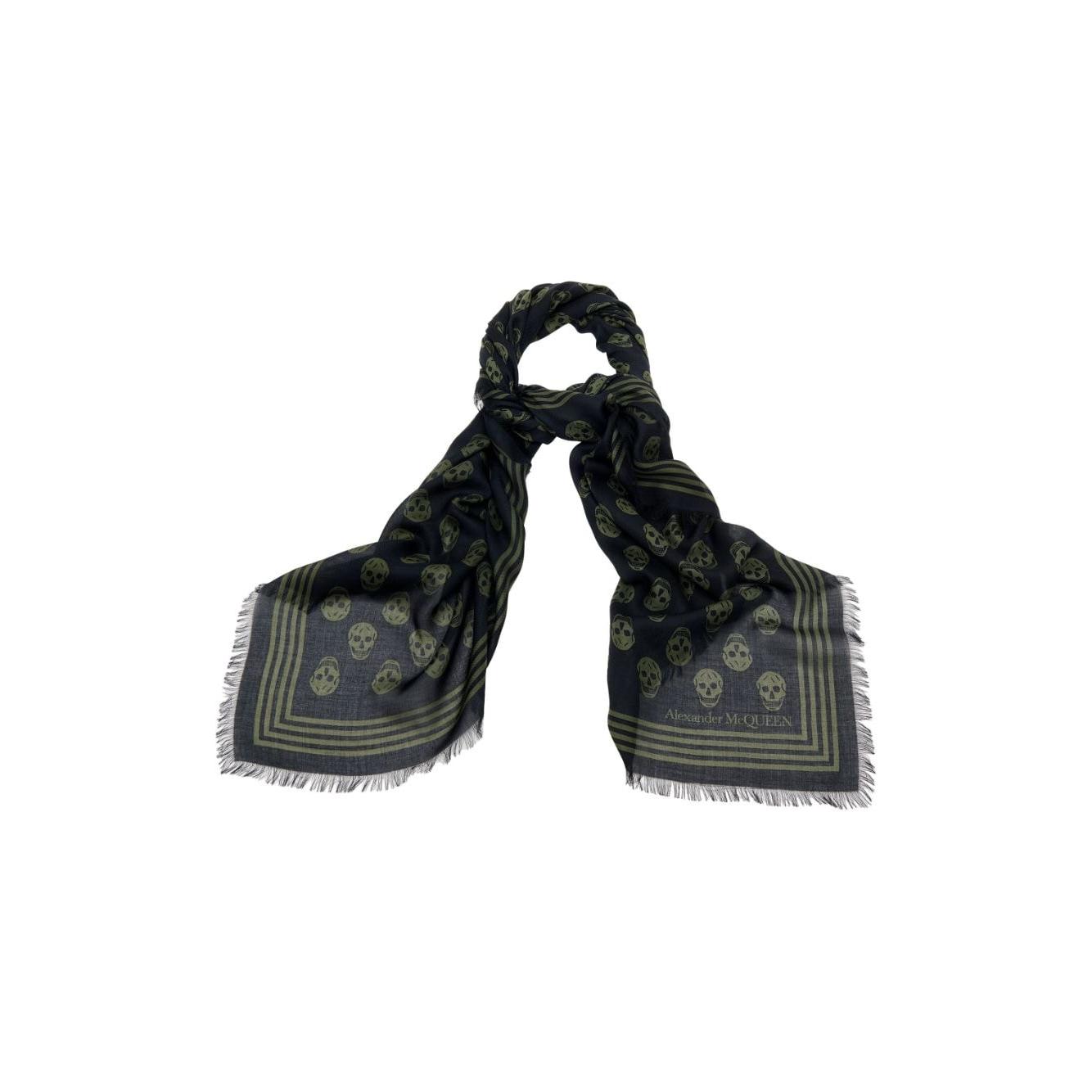 Alexander McQueen Scarfs Black Scarves Hats & Gloves Alexander Mcqueen