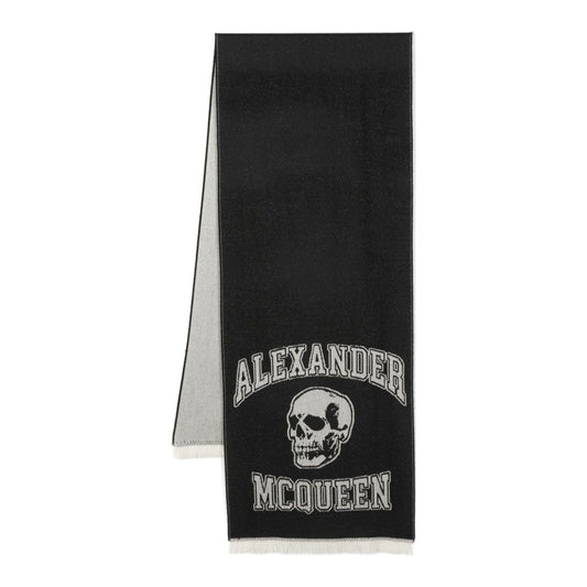 Alexander McQueen Scarfs Black Scarves Hats & Gloves Alexander Mcqueen