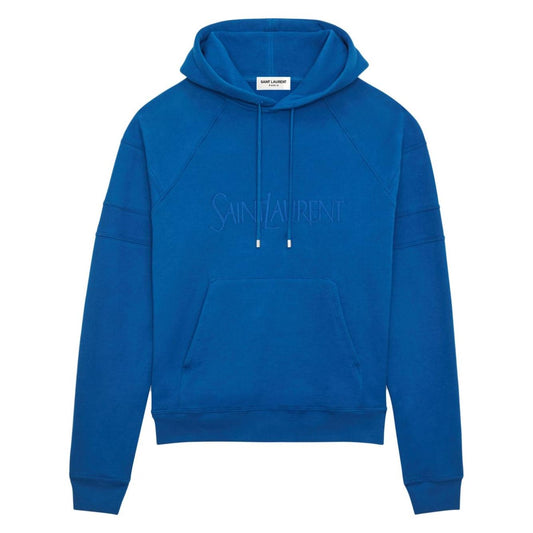 Saint Laurent  Sweaters Blue Topwear Saint Laurent