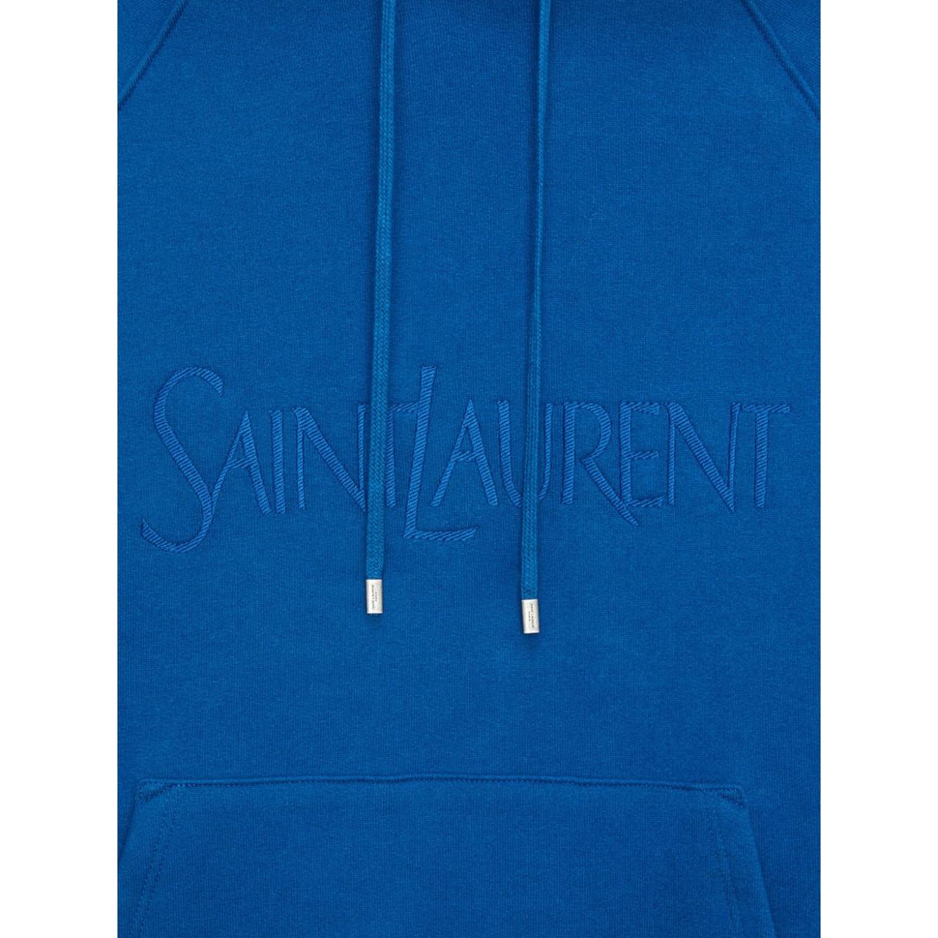 Saint Laurent  Sweaters Blue Topwear Saint Laurent