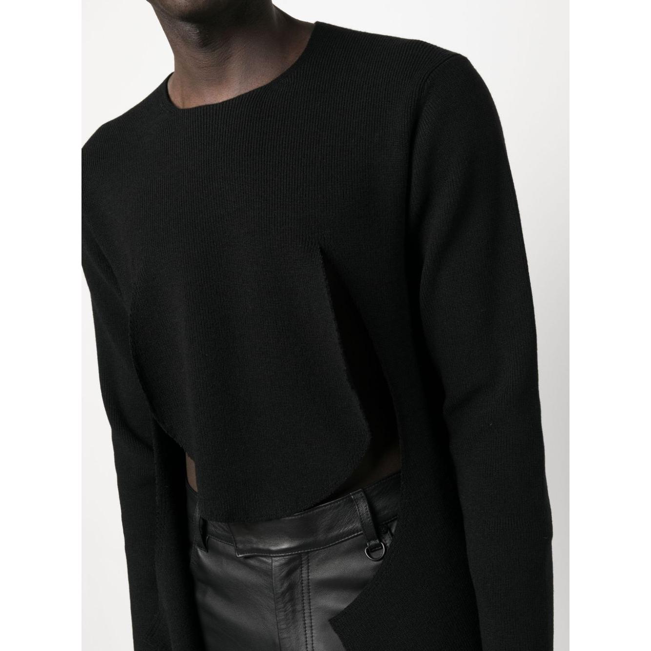 HOMME PLUS Sweaters Black Topwear Homme Plus