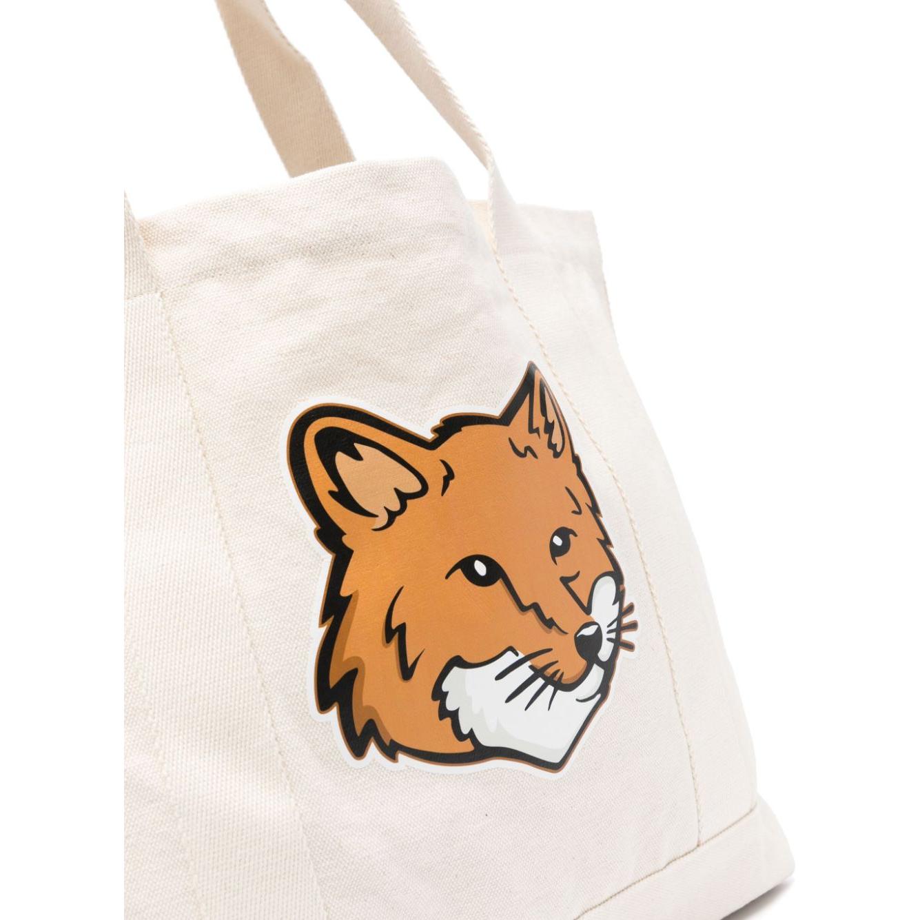 MAISON KITSUNE' Bags.. Beige Shopper Maison Kitsune