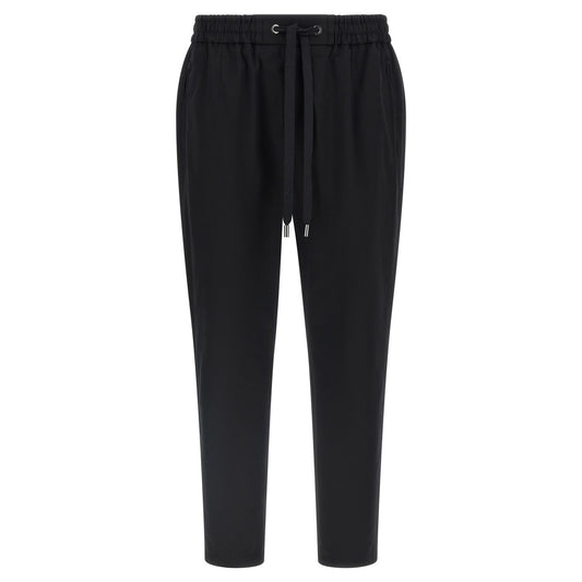 Dolce & Gabbana Black Cotton Casual Pants